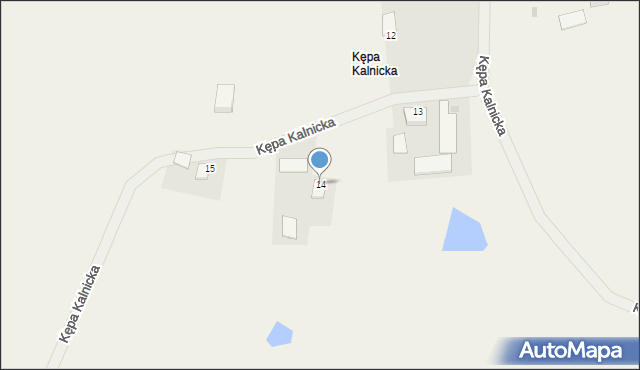 Kępa Kalnicka, Kępa Kalnicka, 14, mapa Kępa Kalnicka
