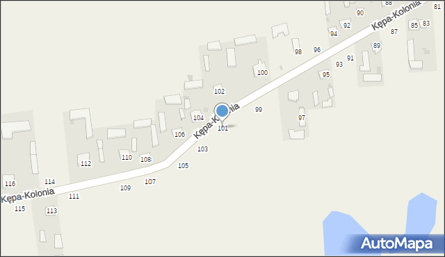 Kępa-Kolonia, Kępa-Kolonia, 101, mapa Kępa-Kolonia