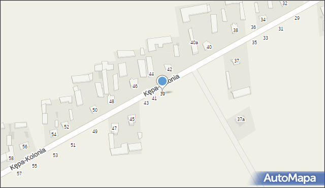 Kępa-Kolonia, Kępa-Kolonia, 39, mapa Kępa-Kolonia