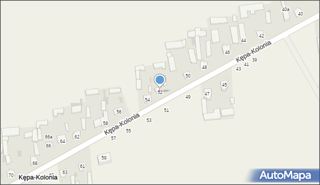 Kępa-Kolonia, Kępa-Kolonia, 52, mapa Kępa-Kolonia