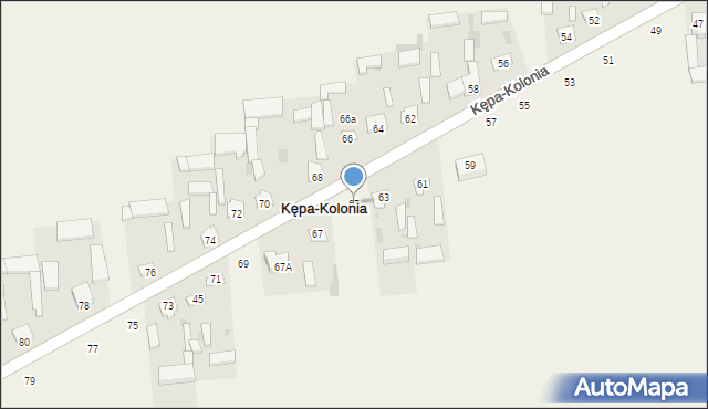 Kępa-Kolonia, Kępa-Kolonia, 65, mapa Kępa-Kolonia