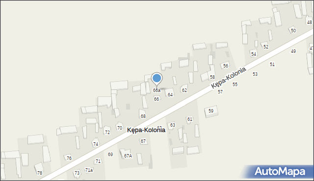 Kępa-Kolonia, Kępa-Kolonia, 66a, mapa Kępa-Kolonia