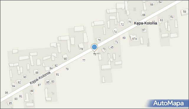 Kępa-Kolonia, Kępa-Kolonia, 75, mapa Kępa-Kolonia