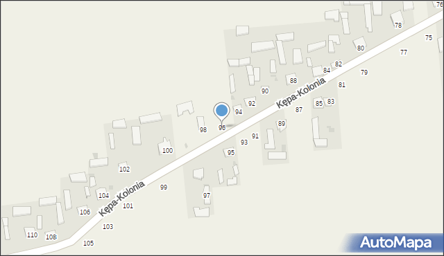 Kępa-Kolonia, Kępa-Kolonia, 96, mapa Kępa-Kolonia