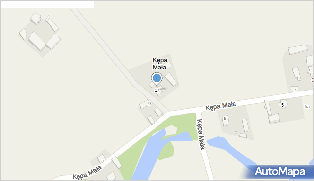 Kępa Mała, Kępa Mała, 17, mapa Kępa Mała