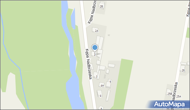 Kępa Nadbrzeska, Kępa Nadbrzeska, 2, mapa Kępa Nadbrzeska