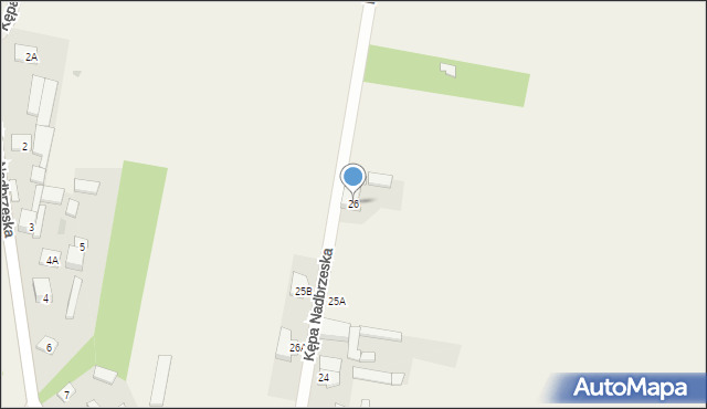 Kępa Nadbrzeska, Kępa Nadbrzeska, 26, mapa Kępa Nadbrzeska