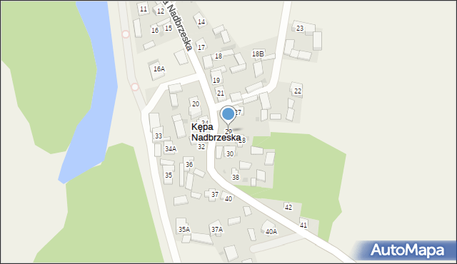 Kępa Nadbrzeska, Kępa Nadbrzeska, 29, mapa Kępa Nadbrzeska
