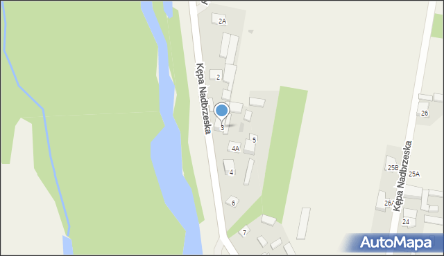 Kępa Nadbrzeska, Kępa Nadbrzeska, 3, mapa Kępa Nadbrzeska