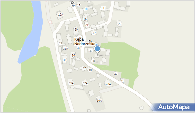 Kępa Nadbrzeska, Kępa Nadbrzeska, 39, mapa Kępa Nadbrzeska