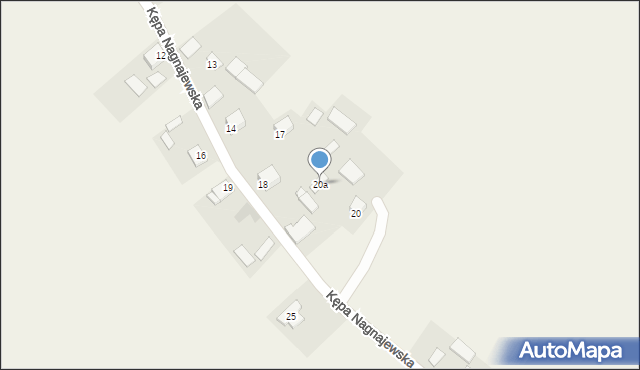 Kępa Nagnajewska, Kępa Nagnajewska, 20a, mapa Kępa Nagnajewska