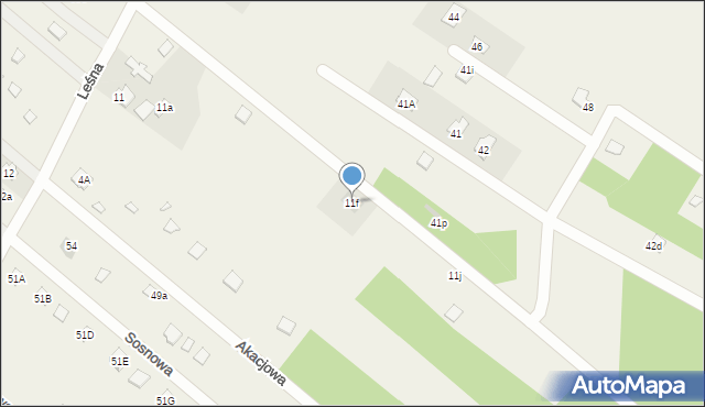 Kępa Niemojewska, Kępa Niemojewska, 11f, mapa Kępa Niemojewska