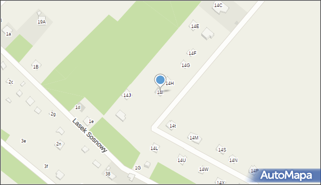 Kępa Niemojewska, Kępa Niemojewska, 14I, mapa Kępa Niemojewska