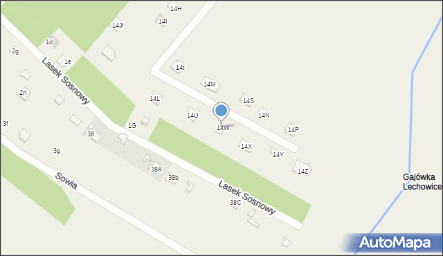 Kępa Niemojewska, Kępa Niemojewska, 14W, mapa Kępa Niemojewska