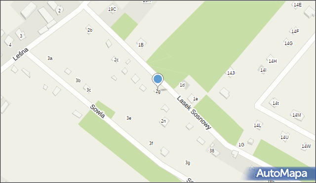 Kępa Niemojewska, Kępa Niemojewska, 2g, mapa Kępa Niemojewska