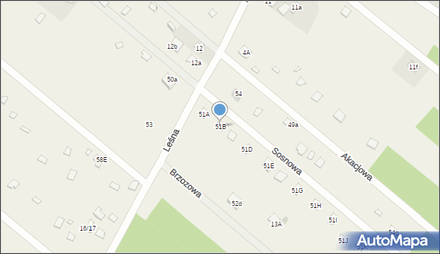 Kępa Niemojewska, Kępa Niemojewska, 51B, mapa Kępa Niemojewska