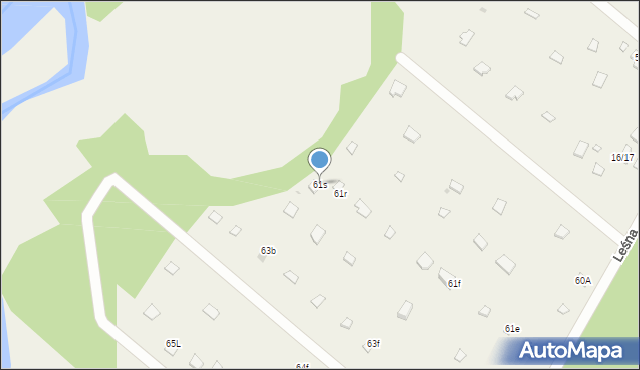 Kępa Niemojewska, Kępa Niemojewska, 61s, mapa Kępa Niemojewska