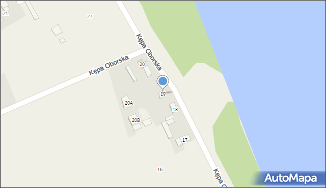 Kępa Oborska, Kępa Oborska, 19, mapa Kępa Oborska