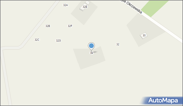 Kępa Oborska, Kępa Oborska, 34, mapa Kępa Oborska