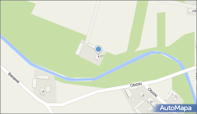 Kępa Oborska, Kępa Oborska, 6, mapa Kępa Oborska