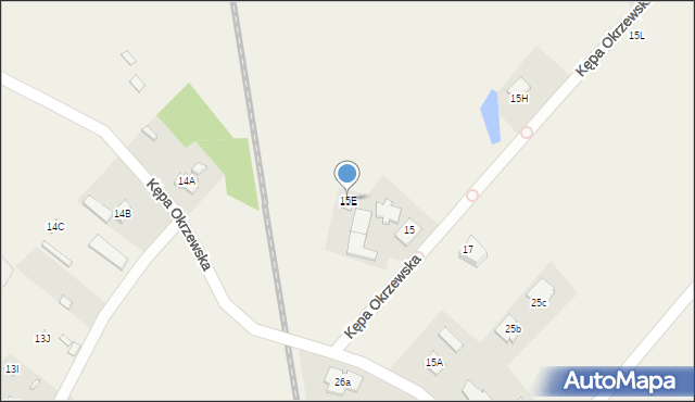 Kępa Okrzewska, Kępa Okrzewska, 15E, mapa Kępa Okrzewska