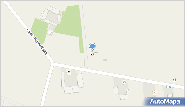 Kępa Piotrowińska, Kępa Piotrowińska, 25, mapa Kępa Piotrowińska