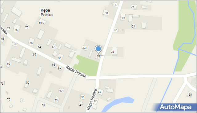 Kępa Polska, Kępa Polska, 39, mapa Kępa Polska