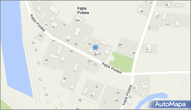 Kępa Polska, Kępa Polska, 60, mapa Kępa Polska