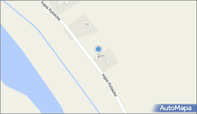 Kępa Rybacka, Kępa Rybacka, 14, mapa Kępa Rybacka