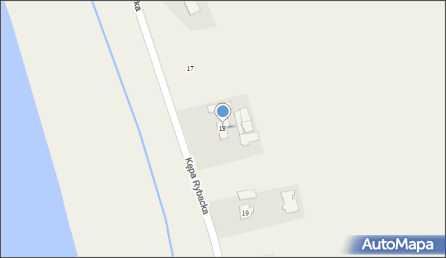 Kępa Rybacka, Kępa Rybacka, 18, mapa Kępa Rybacka