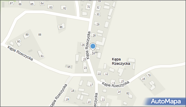 Kępa Rzeczycka, Kępa Rzeczycka, 24, mapa Kępa Rzeczycka