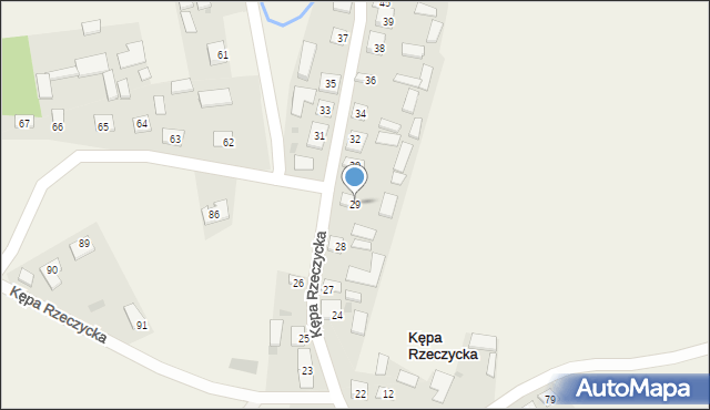 Kępa Rzeczycka, Kępa Rzeczycka, 29, mapa Kępa Rzeczycka