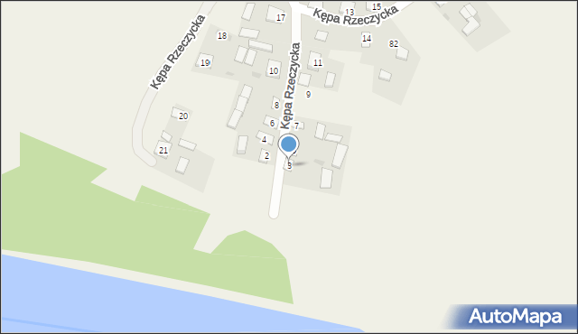 Kępa Rzeczycka, Kępa Rzeczycka, 3, mapa Kępa Rzeczycka