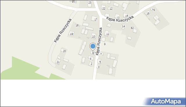 Kępa Rzeczycka, Kępa Rzeczycka, 6, mapa Kępa Rzeczycka