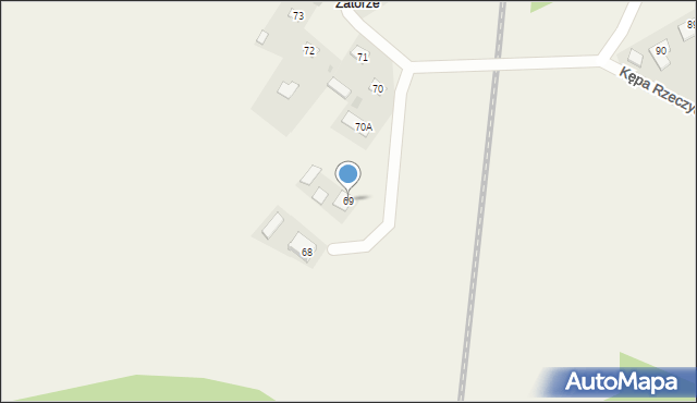 Kępa Rzeczycka, Kępa Rzeczycka, 69, mapa Kępa Rzeczycka