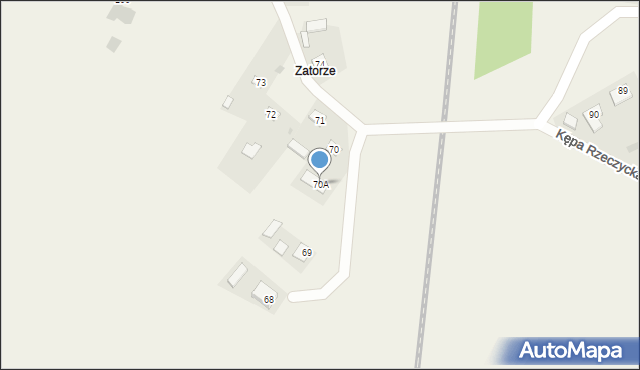 Kępa Rzeczycka, Kępa Rzeczycka, 70A, mapa Kępa Rzeczycka