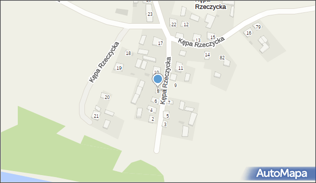 Kępa Rzeczycka, Kępa Rzeczycka, 8, mapa Kępa Rzeczycka