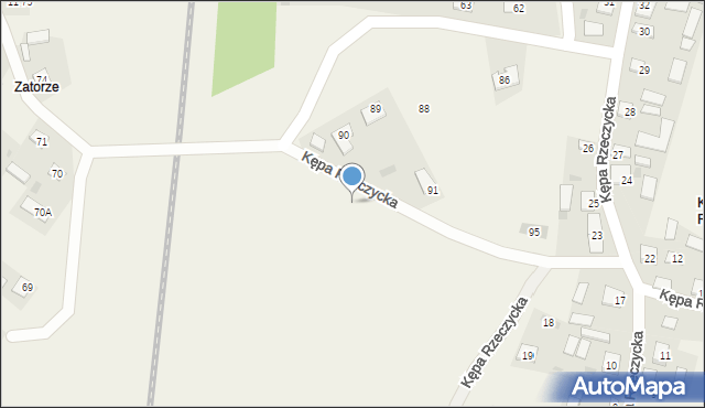 Kępa Rzeczycka, Kępa Rzeczycka, 99, mapa Kępa Rzeczycka