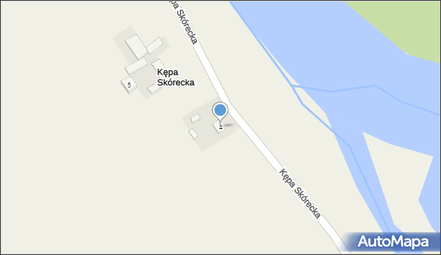 Kępa Skórecka, Kępa Skórecka, 4, mapa Kępa Skórecka