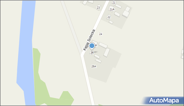 Kępa Solecka, Kępa Solecka, 25, mapa Kępa Solecka