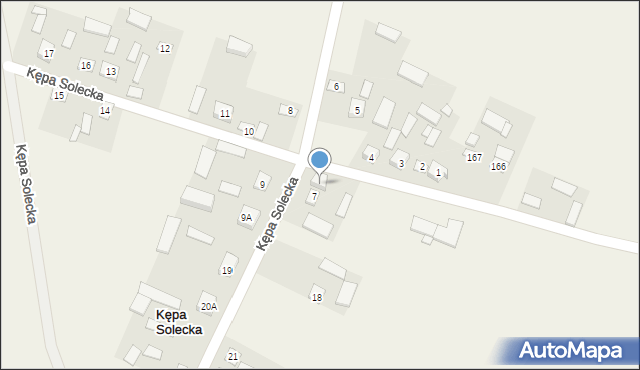 Kępa Solecka, Kępa Solecka, 7A, mapa Kępa Solecka