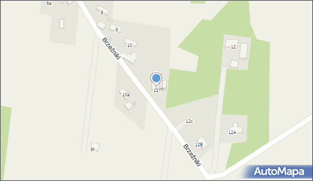 Kępa Świeszyńska, Kępa Świeszyńska, 11, mapa Kępa Świeszyńska