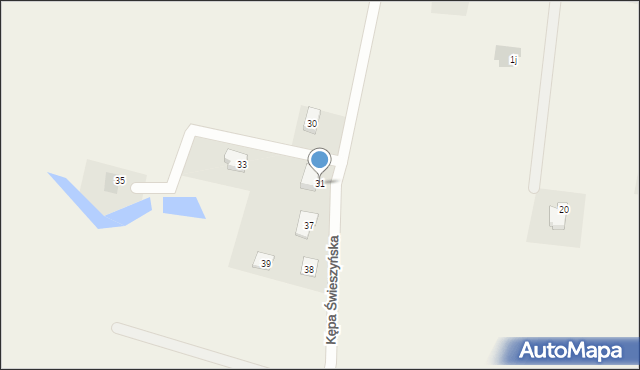 Kępa Świeszyńska, Kępa Świeszyńska, 31, mapa Kępa Świeszyńska