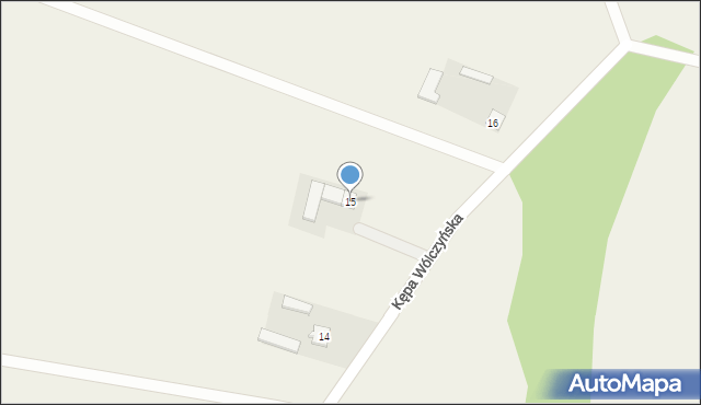 Kępa Wólczyńska, Kępa Wólczyńska, 15, mapa Kępa Wólczyńska
