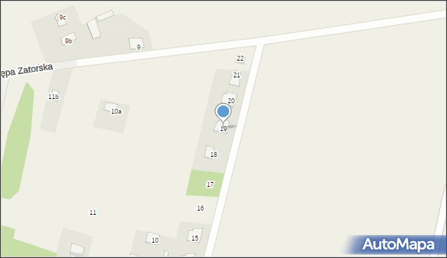 Kępa Zatorska, Kępa Zatorska, 19, mapa Kępa Zatorska