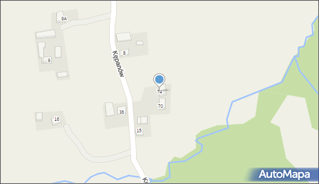 Kępanów, Kępanów, 74, mapa Kępanów