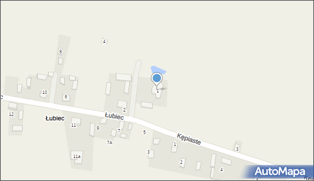 Kępiaste, Kępiaste, 1, mapa Kępiaste