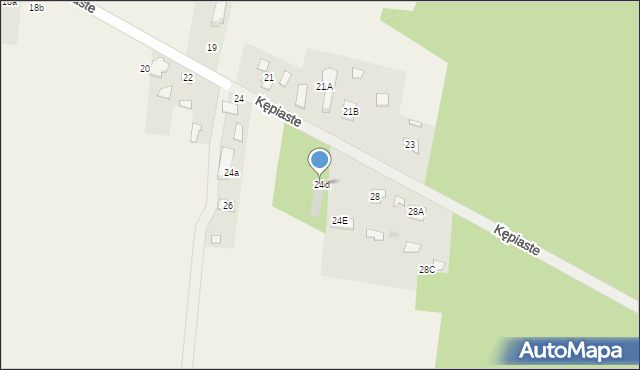 Kępiaste, Kępiaste, 24d, mapa Kępiaste