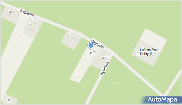 Kępiaste, Kępiaste, 34, mapa Kępiaste