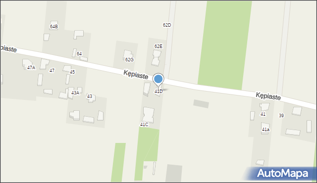 Kępiaste, Kępiaste, 41D, mapa Kępiaste